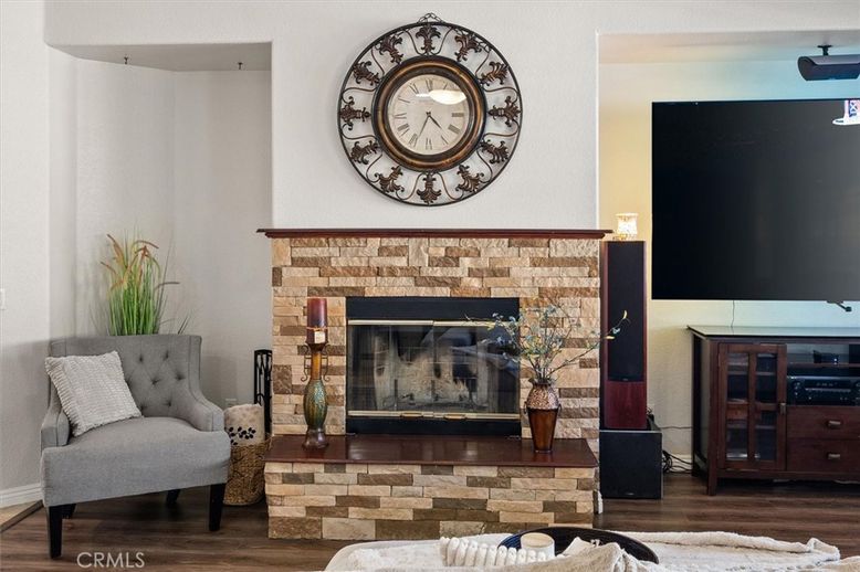 Fireplace, Interior, Wood Texture Flooring