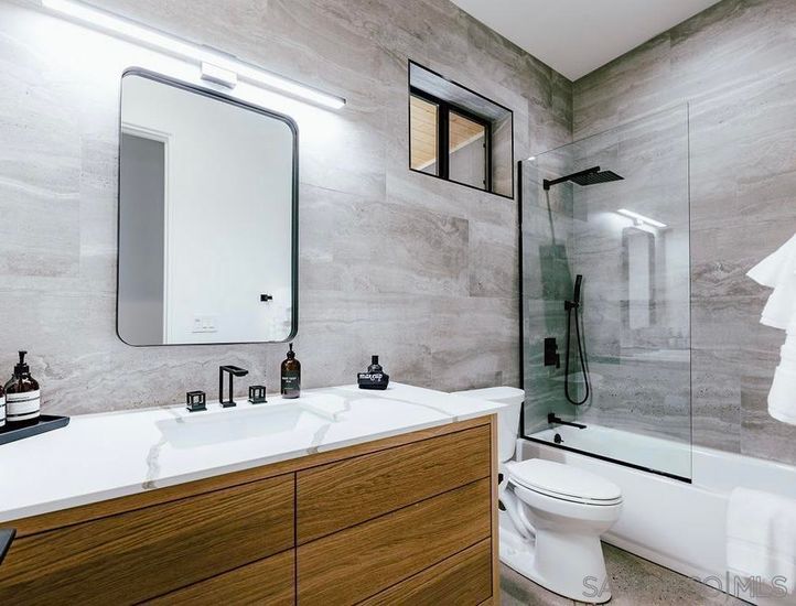 Bathroom, Dual Sink Vanities, Glass Shower, Interior