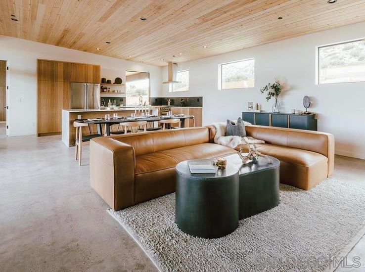 Dining room, Interior, Kitchen, Living room, Recessed Lighting, Wooden Ceilings