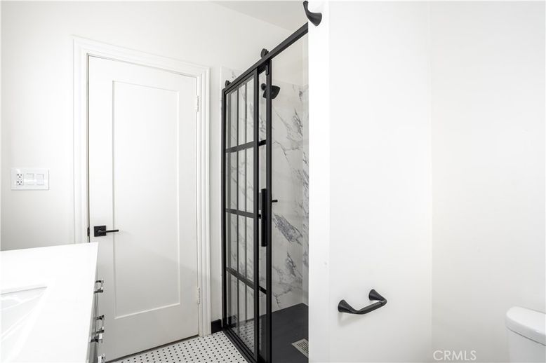 Bathroom, Glass Shower, Interior, Marble Walls