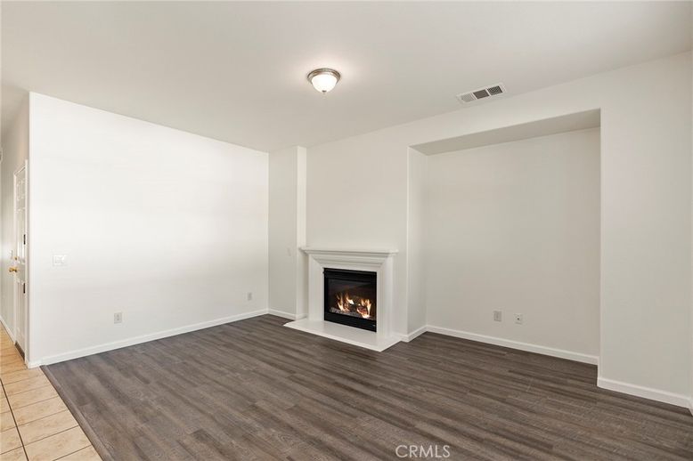 Empty room, Fireplace, Interior, Wood Texture Flooring