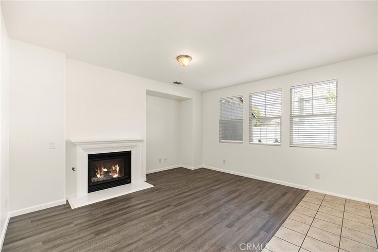 Empty room, Fireplace, Interior, Wood Texture Flooring