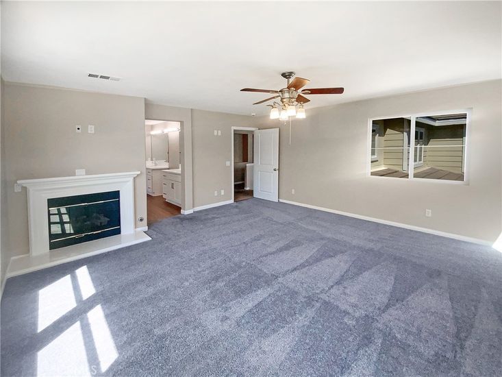 Empty room, Fireplace, Interior
