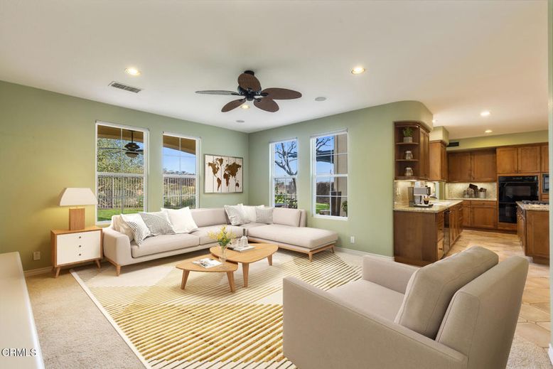 Interior, Kitchen, Living room, Recessed Lighting
