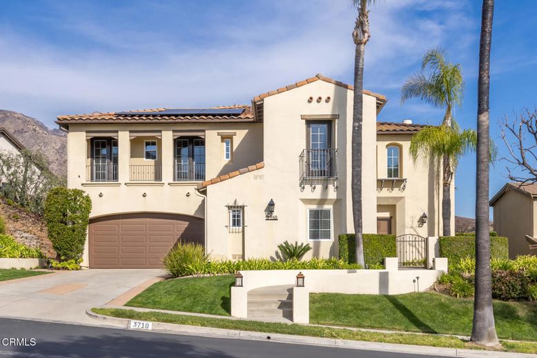 Attached, Exterior, Facade, Solar Panels, Spanish Mediterranean