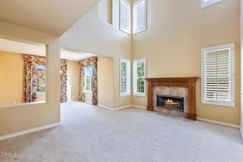 Empty room, Fireplace, Interior