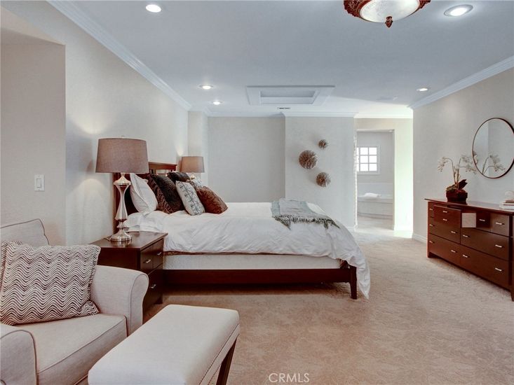 Bedroom, Interior, Recessed Lighting