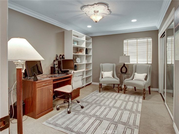 Home Office, Interior, Recessed Lighting