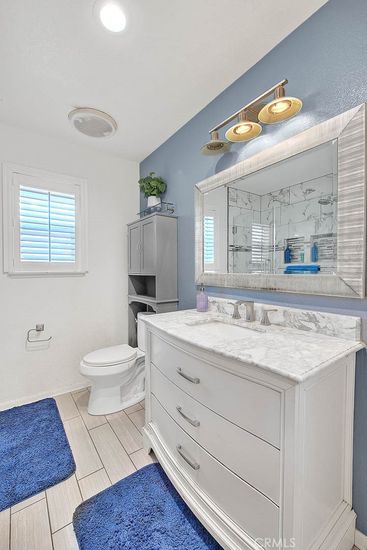 Bathroom, Glass Shower, Interior, Recessed Lighting, Wood Texture Flooring