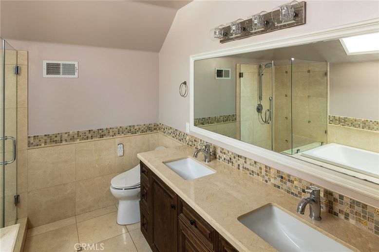 Bathroom, Dual Sink Vanities, Glass Shower, Interior