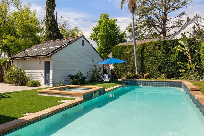 Exterior, Pool, Solar Panels