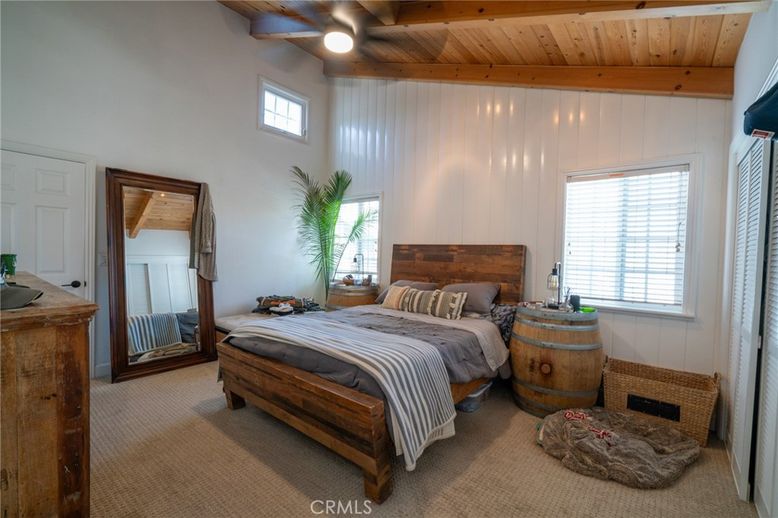 Bedroom, Interior, Wooden Beams, Wooden Ceilings