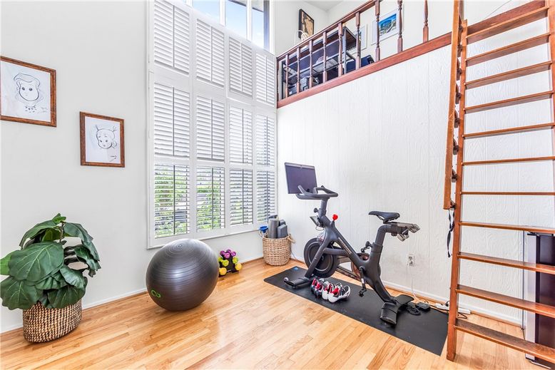 Fitness Equipment, Interior, Wood Texture Flooring