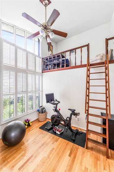 Fitness Equipment, Interior, Wood Texture Flooring