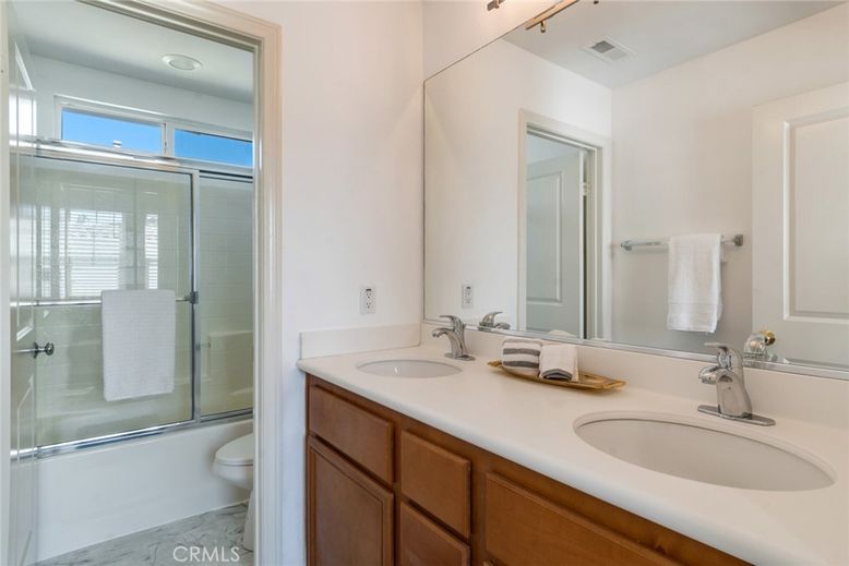 Bathroom, Dual Sink Vanities, Glass Shower, Interior
