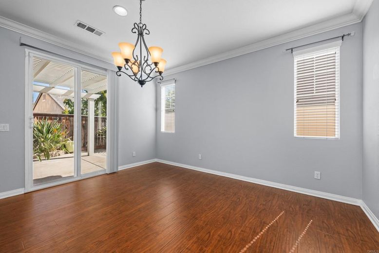 Chandelier, Empty room, Interior, Wood Texture Flooring
