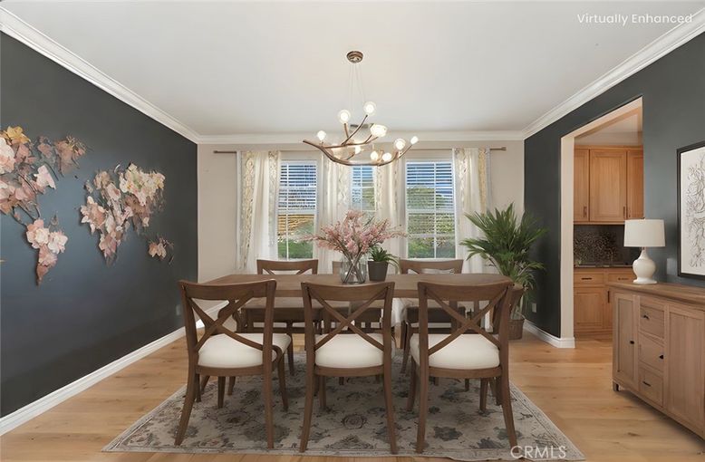 Chandelier, Dining room, Interior, Pendant Lights, Wood Texture Flooring