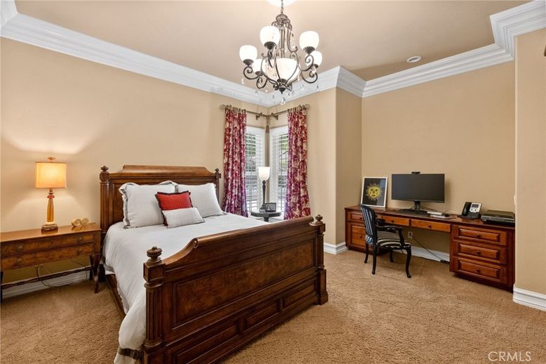 Bedroom, Chandelier, Home Office, Interior