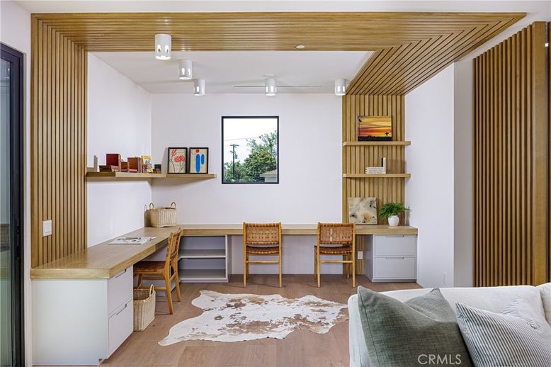 Home Office, Interior, Wood Texture Flooring