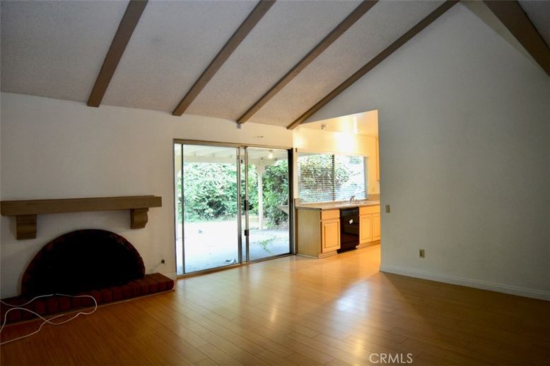 Empty room, Fireplace, Interior, Wood Texture Flooring