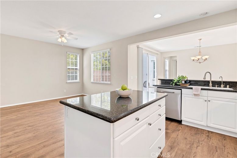 Chandelier, Interior, Kitchen, Recessed Lighting, Wood Texture Flooring