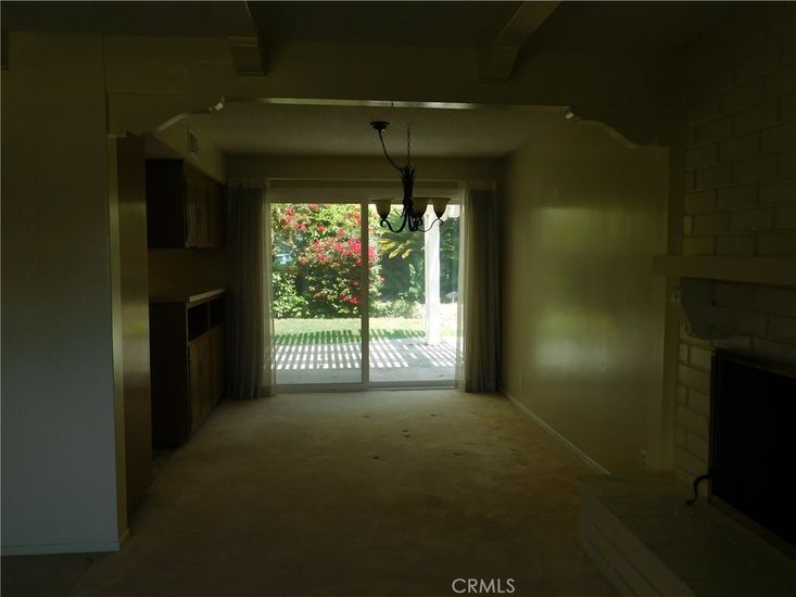 Empty room, Fireplace, Interior