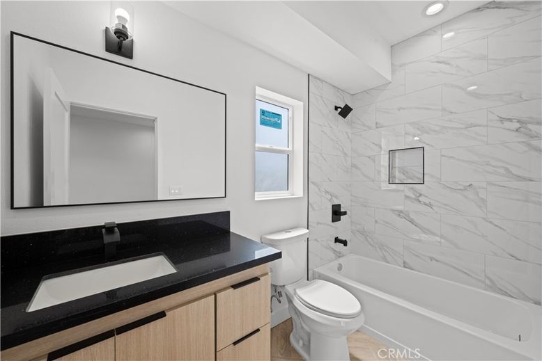 Bathroom, Interior, Marble Walls, Recessed Lighting