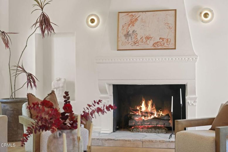 Fireplace, Interior, Piano