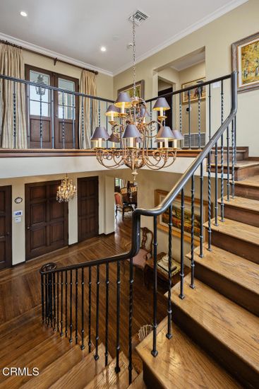 Chandelier, Interior, Recessed Lighting, Wood Texture Flooring