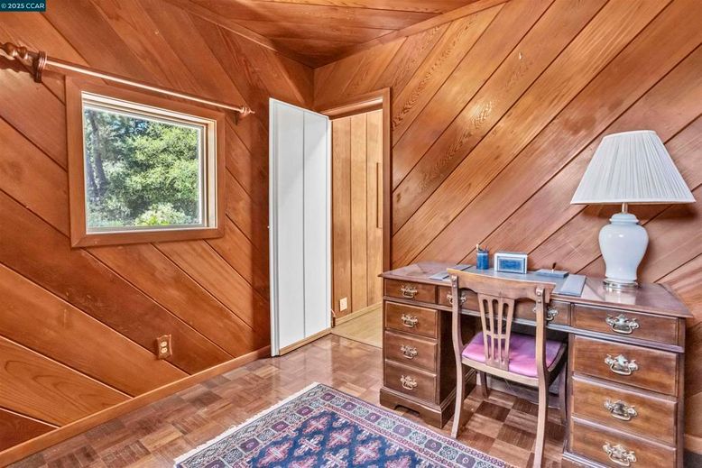 Home Office, Interior, Wooden Ceilings, Wood Texture Flooring, Wooden Walls