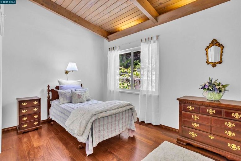 Bedroom, Interior, Wooden Beams, Wooden Ceilings, Wood Texture Flooring