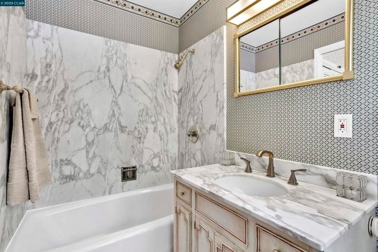 Bathroom, Interior, Marble Walls