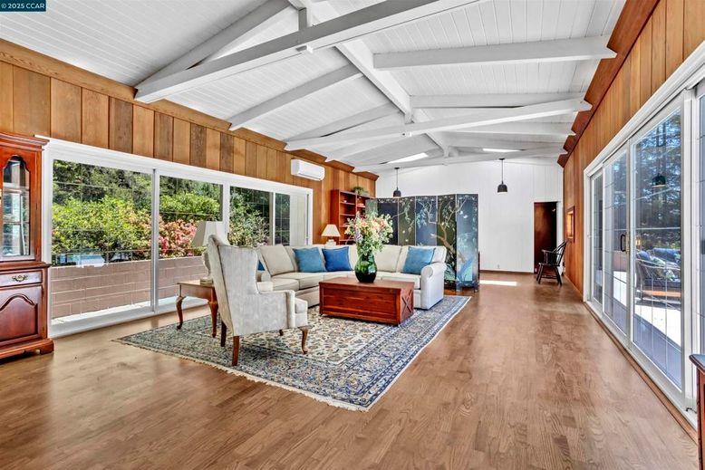 Interior, Living room, Wood Texture Flooring, Wooden Walls