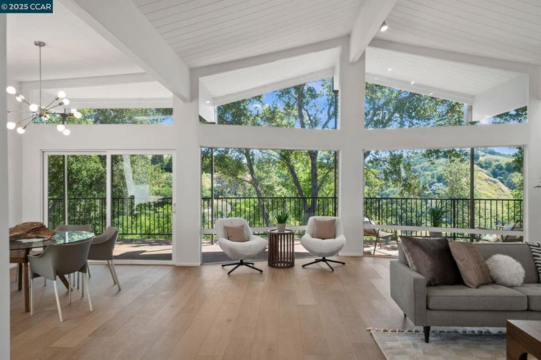 Interior, Living room, Pendant Lights, Wood Texture Flooring