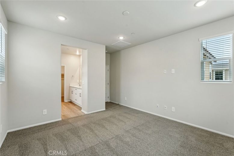Bathroom, Empty room, Interior, Recessed Lighting, Wood Texture Flooring