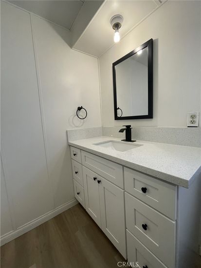 Bathroom, Dual Sink Vanities, Interior, Wood Texture Flooring
