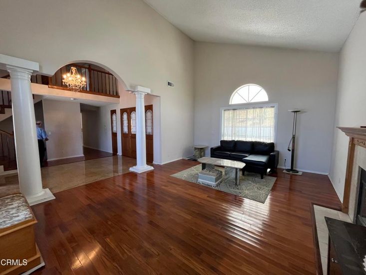 Fireplace, Interior, Living room, Wood Texture Flooring