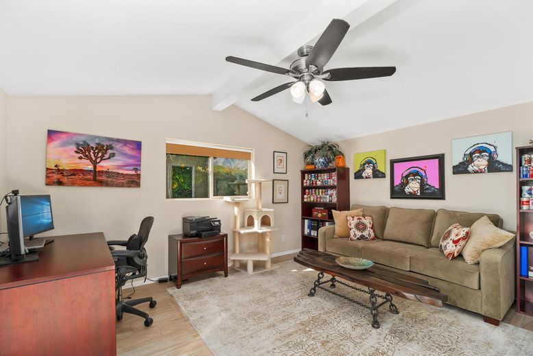 Home Office, Interior, Wood Texture Flooring