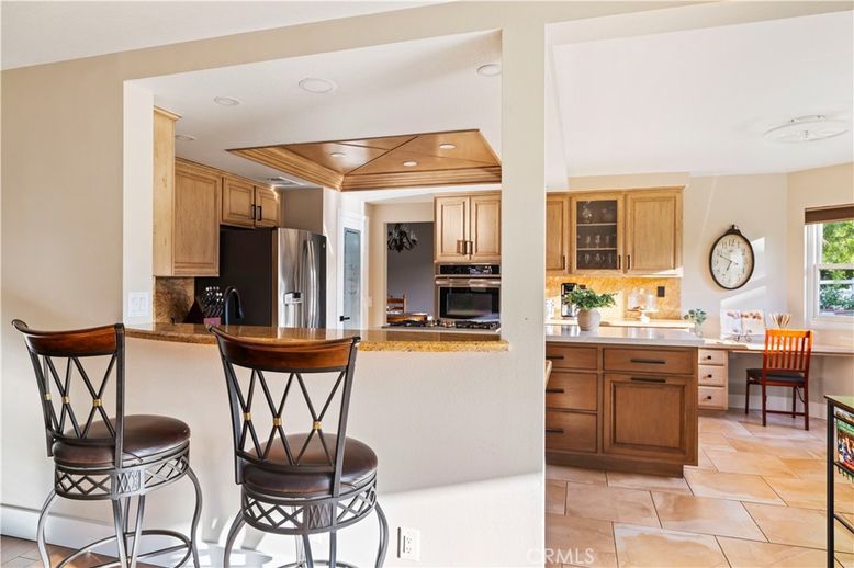 Interior, Kitchen, Recessed Lighting, Stainless Steel Appliances, Wooden Ceilings