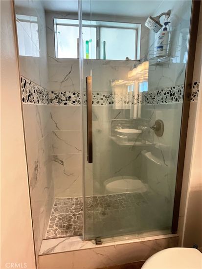 Bathroom, Glass Shower, Interior, Marble Walls