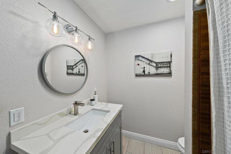 Bathroom, Dual Sink Vanities, Interior, Wood Texture Flooring