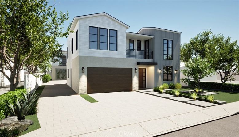 Attached, Exterior, Facade, Modern