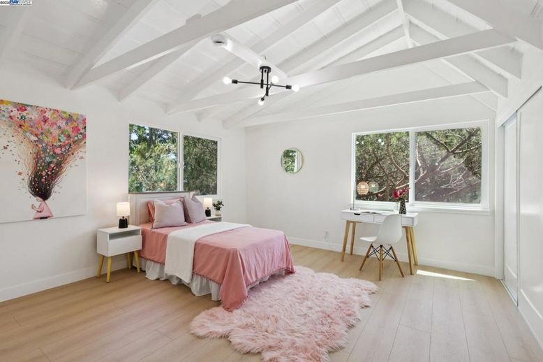 Bedroom, Home Office, Interior, Wood Texture Flooring
