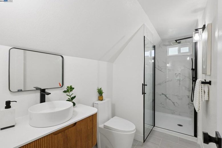Bathroom, Glass Shower, Interior, Marble Walls