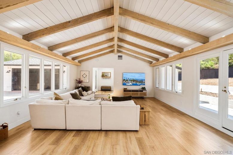 Interior, Living room, Wooden Beams, Wood Texture Flooring