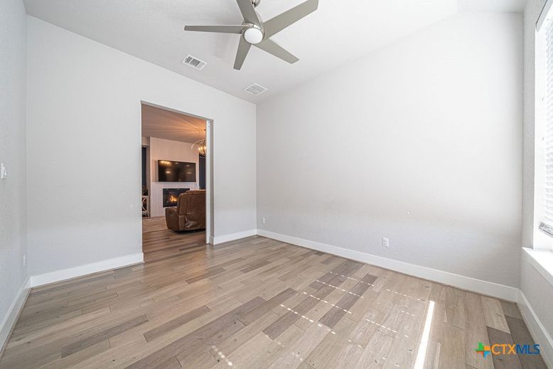 Empty room, Fireplace, Interior, Wood Texture Flooring