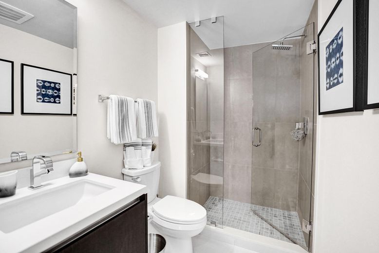 Bathroom, Glass Shower, Interior