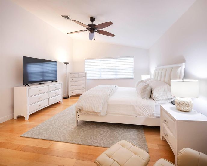 Bedroom, Interior, Wood Texture Flooring