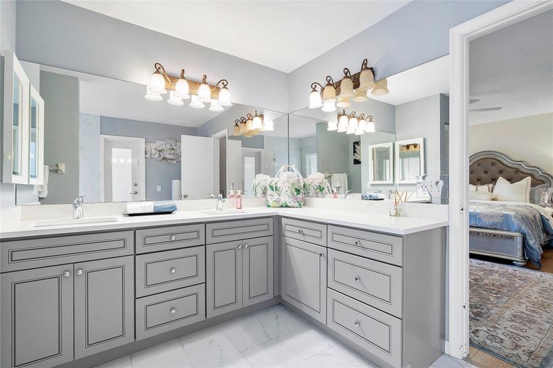 Bathroom, Bedroom, Dual Sink Vanities, Interior, Marble