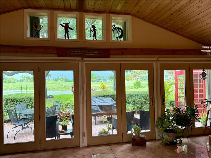 Interior, Sun Room, Wooden Ceilings